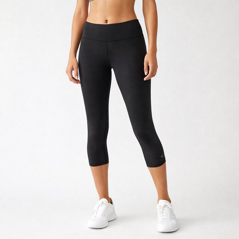 LULULEMON WONDER UNDER CROPPED LEGGINGS SIZE 8 BLACK